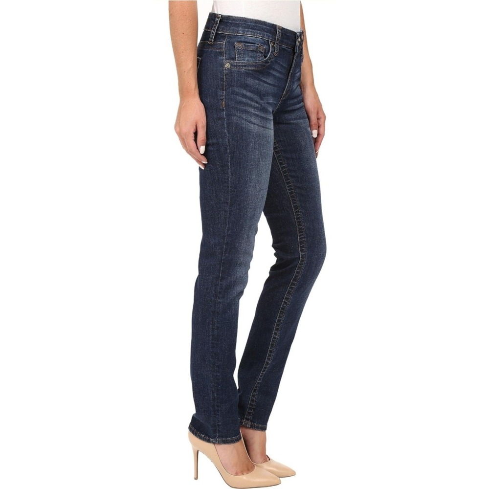 Kut from the Kloth Toothpick Skinny Jeans Womens 8 Dark Wash Stretch Denim Blue